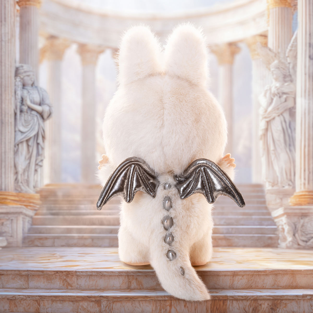 【LABUBU】⭐️ジモモ 白色⭐️【38cm】 LABUBU】⭐️ジモモ 白色⭐️【38cm】