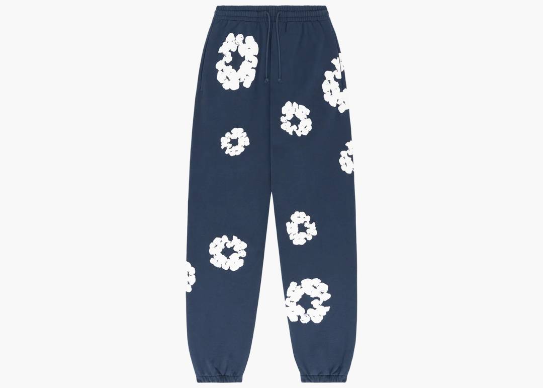 Denim Tears Cotton Wreath Sweatpants Navy