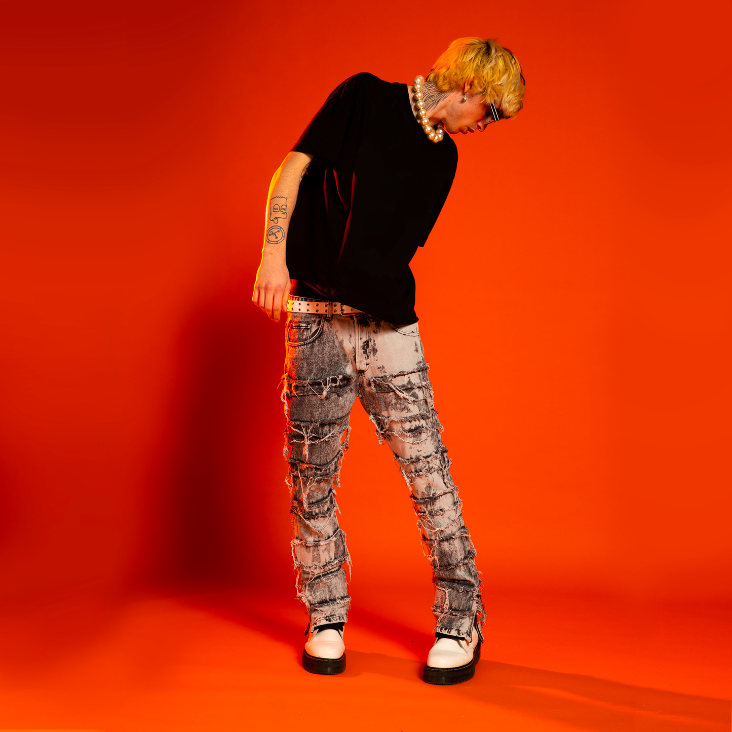 Trap Denim - Ripped Flare Denim "Ignis" Collection