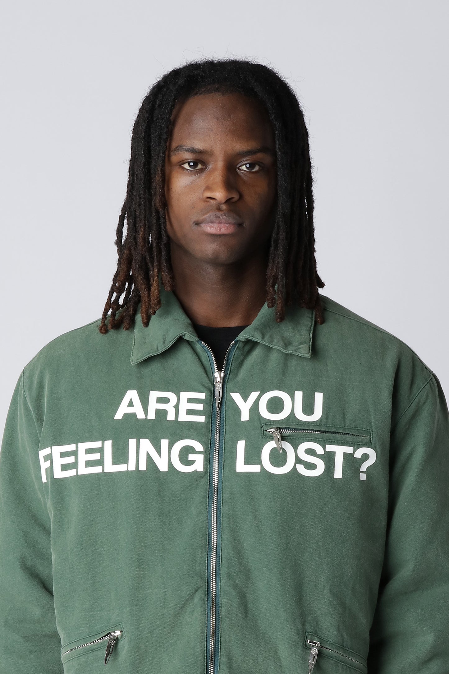 LOST BOYS - Washed Detroit Jacket - Washed Green