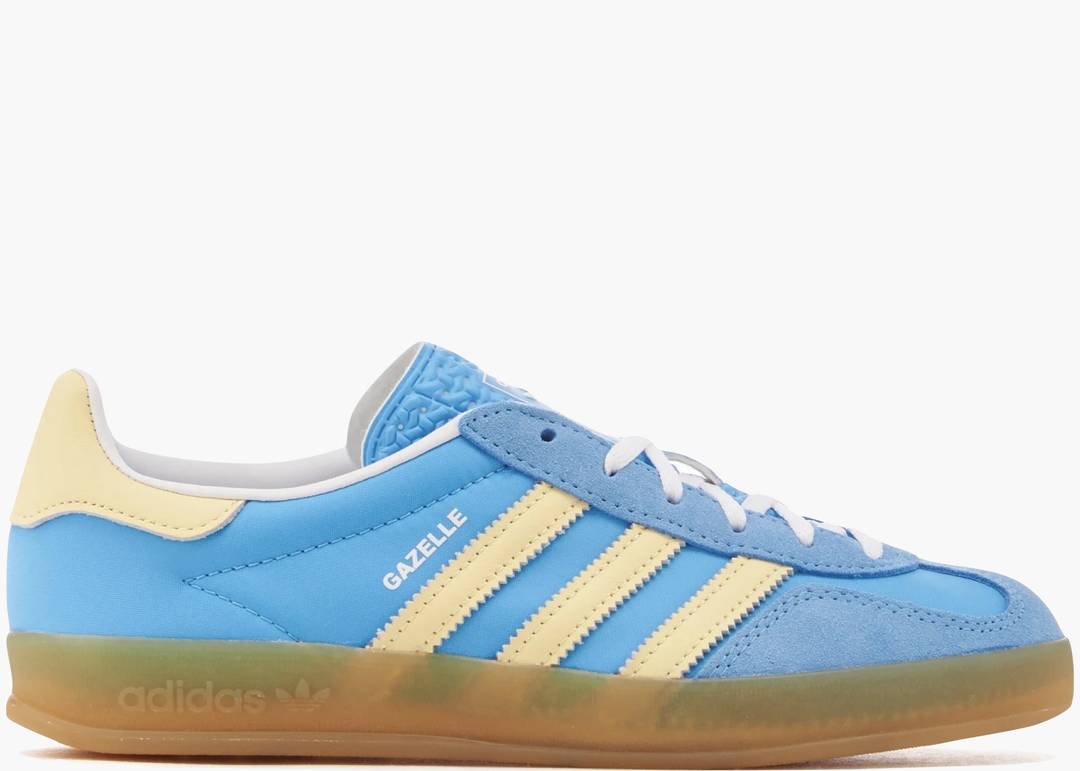 Adidas Gazelle Indoor Semi Blue Burst Almost Yellow 