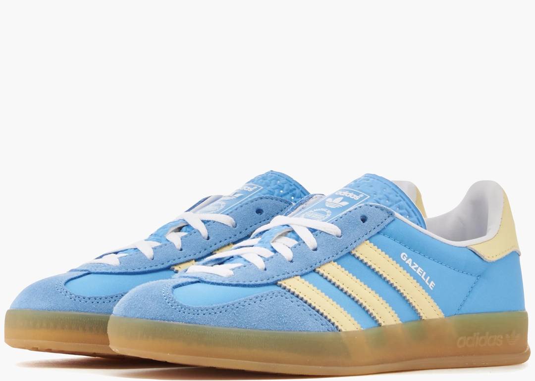 Adidas Gazelle Indoor Semi Blue Burst Almost Yellow 