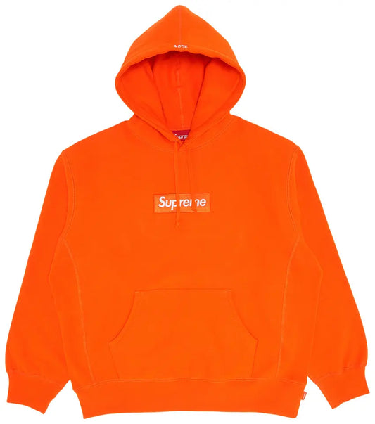 Supreme Box Logo Hooded Sweatshirt Dark Orange FW24