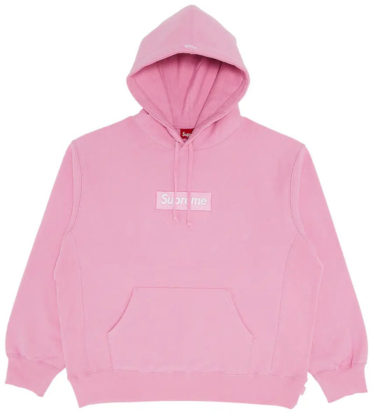 Supreme Box Logo Hooded Sweatshirt Dusty Pink FW24