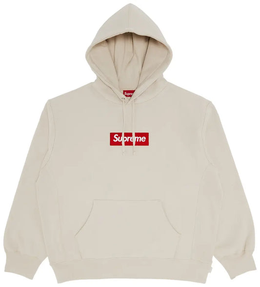 Supreme Box Logo Hooded Sweatshirt Stone FW24