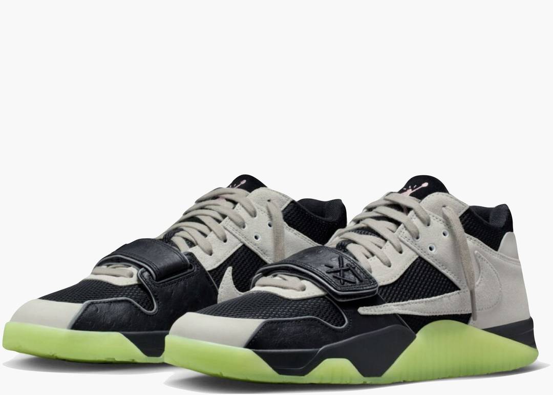 Jordan Jumpman Jack TR Travis Scott x Chase B Black Night Silver sneaker vista frontale, sneaker Nike Air Jordan Jumpman