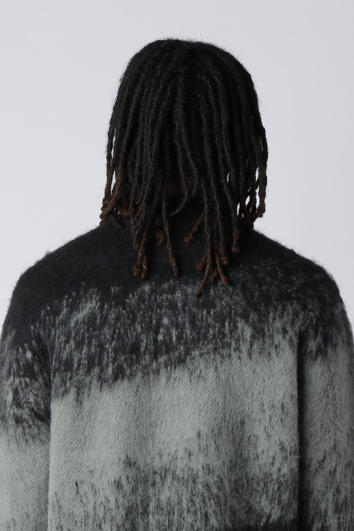 LOST BOYS - Textured Knitwear - Black/Grey