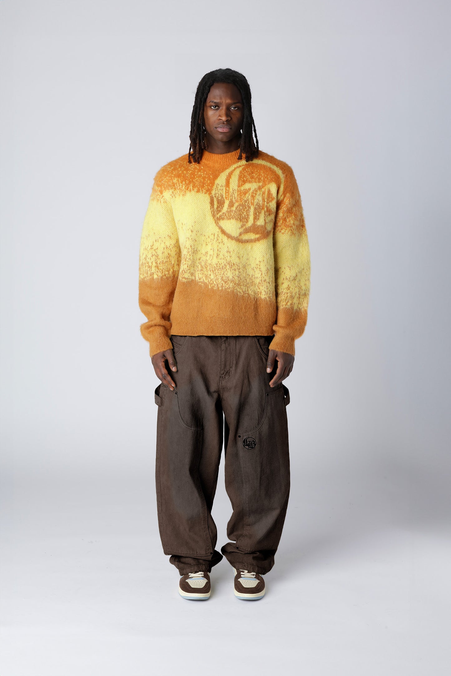 LOST BOYS - Textured Knitwear - Yellow/Orange Regular price