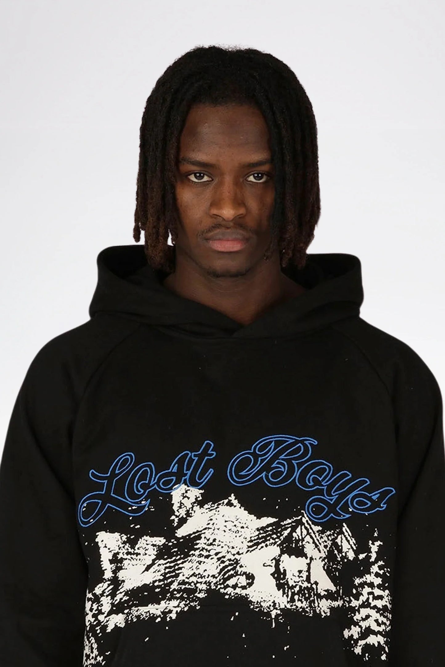 LOST BOYS - Raglan Hoodie - Black