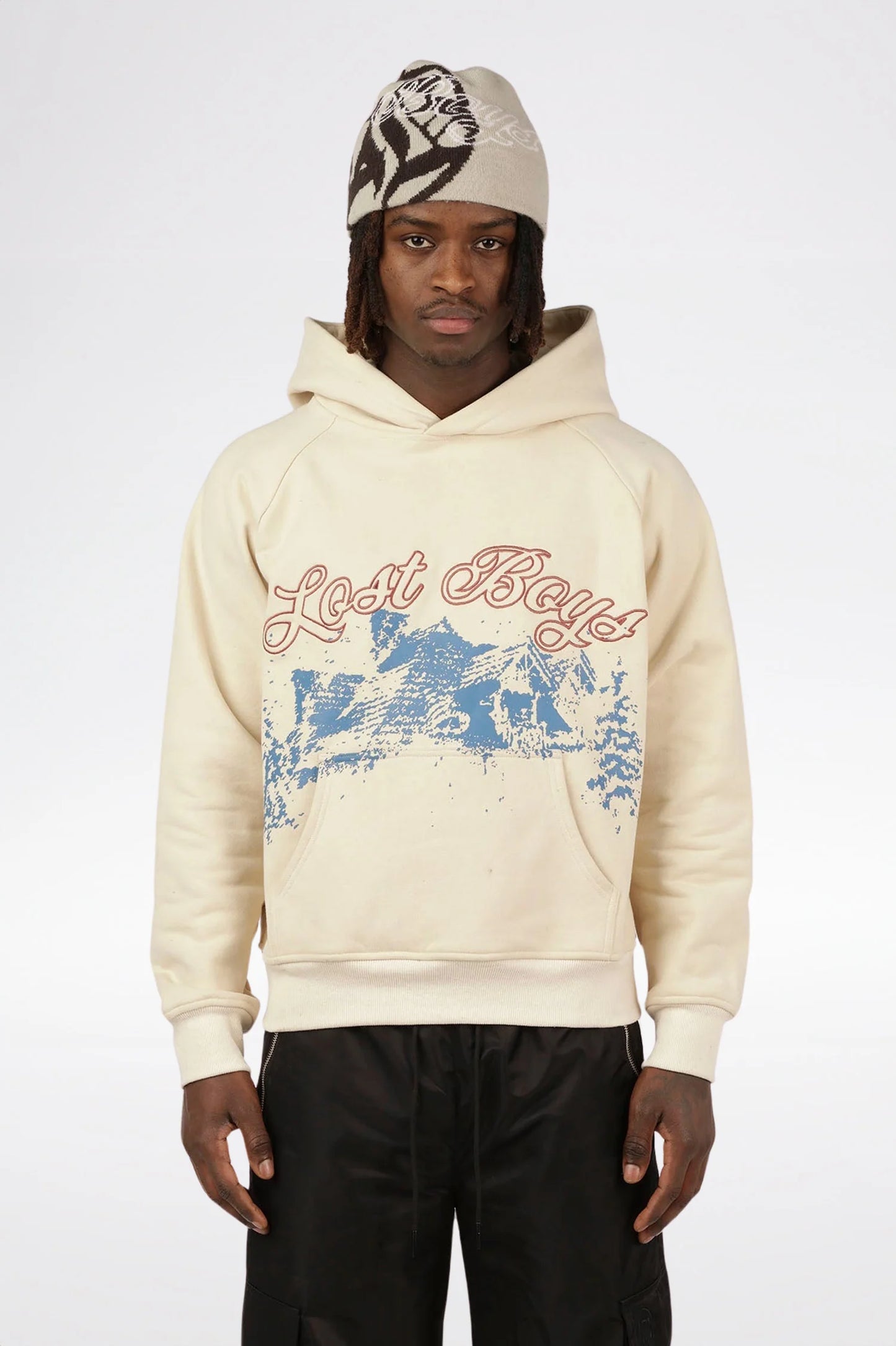 LOST BOYS - Raglan hoodie - Cream