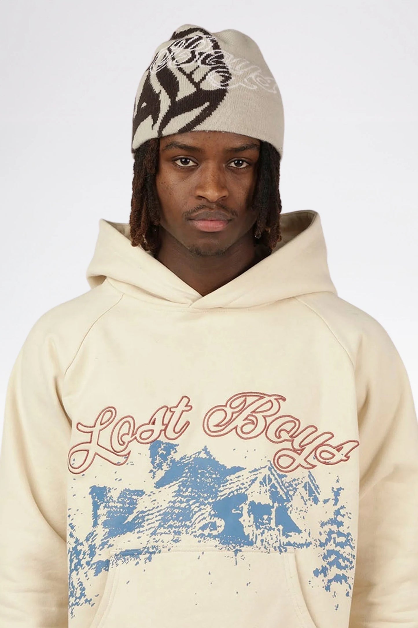 LOST BOYS - Raglan hoodie - Cream