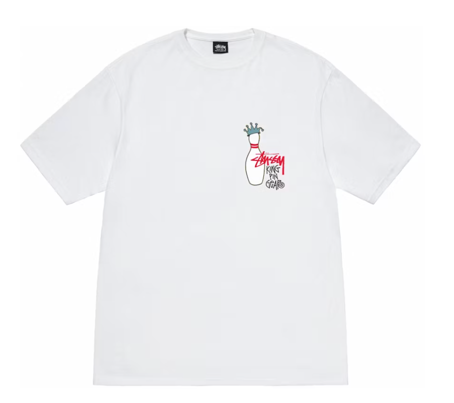 Stüssy Kingpin Dyed Tee White