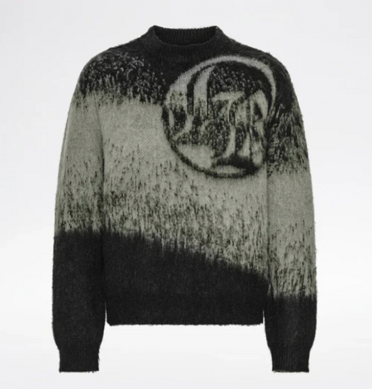 LOST BOYS - Textured Knitwear - Black/Grey