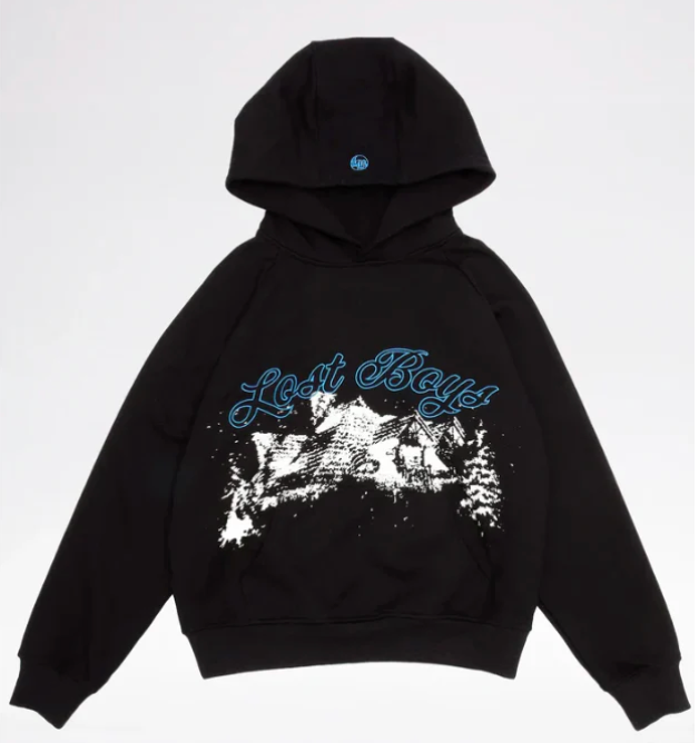 LOST BOYS - Raglan Hoodie - Black