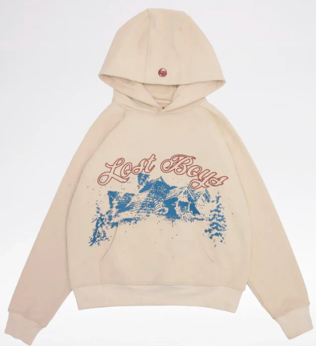 LOST BOYS - Raglan hoodie - Cream