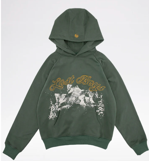 LOST BOYS - Raglan Hoodie - Green