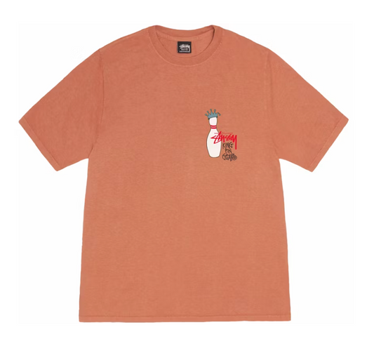 Stussy Kingpin Dyed Tee Rust Orange