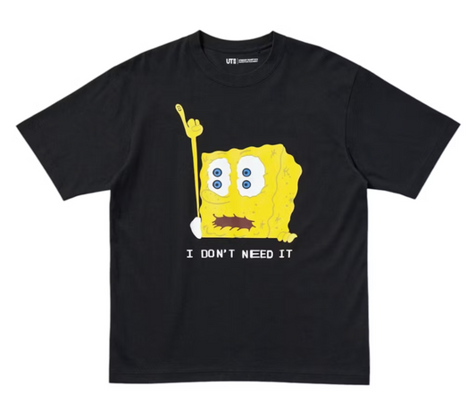 Uniqlo x CPFM Spongebob Squarepants Tee Black