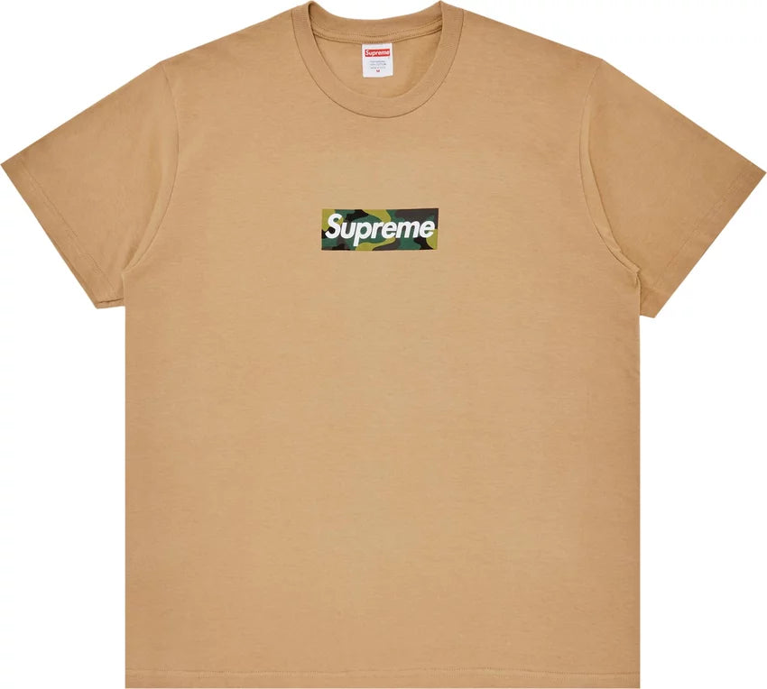 Supreme Box Logo Tee Khaki