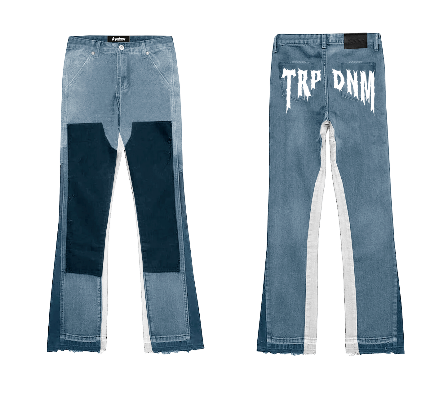 Trap Denim - Double Knee Flare Denim "IGNIS" Collection