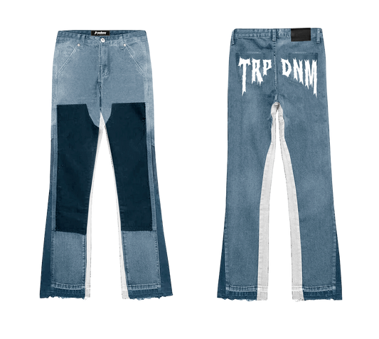 Trap Denim - Double Knee Flare Denim "IGNIS" Collection