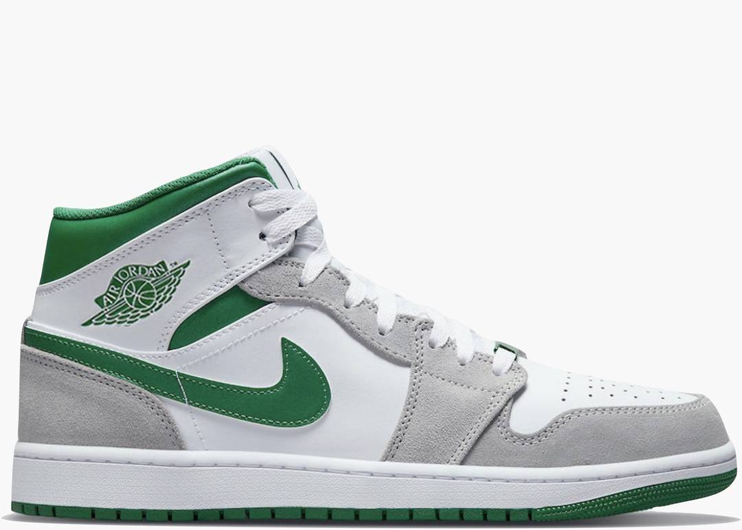 Jordan 1 Mid Grey Green