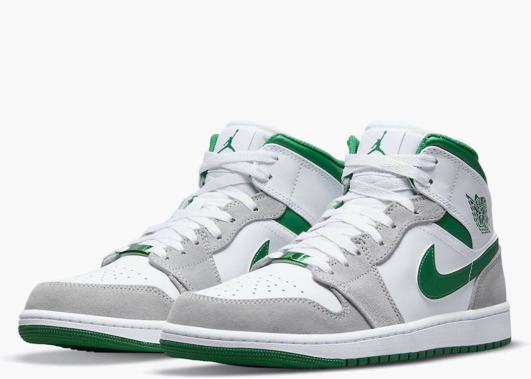 Jordan 1 Mid Grey Green