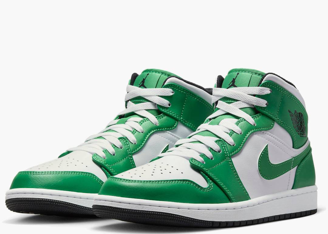 Jordan 1 Mid Lucky Green