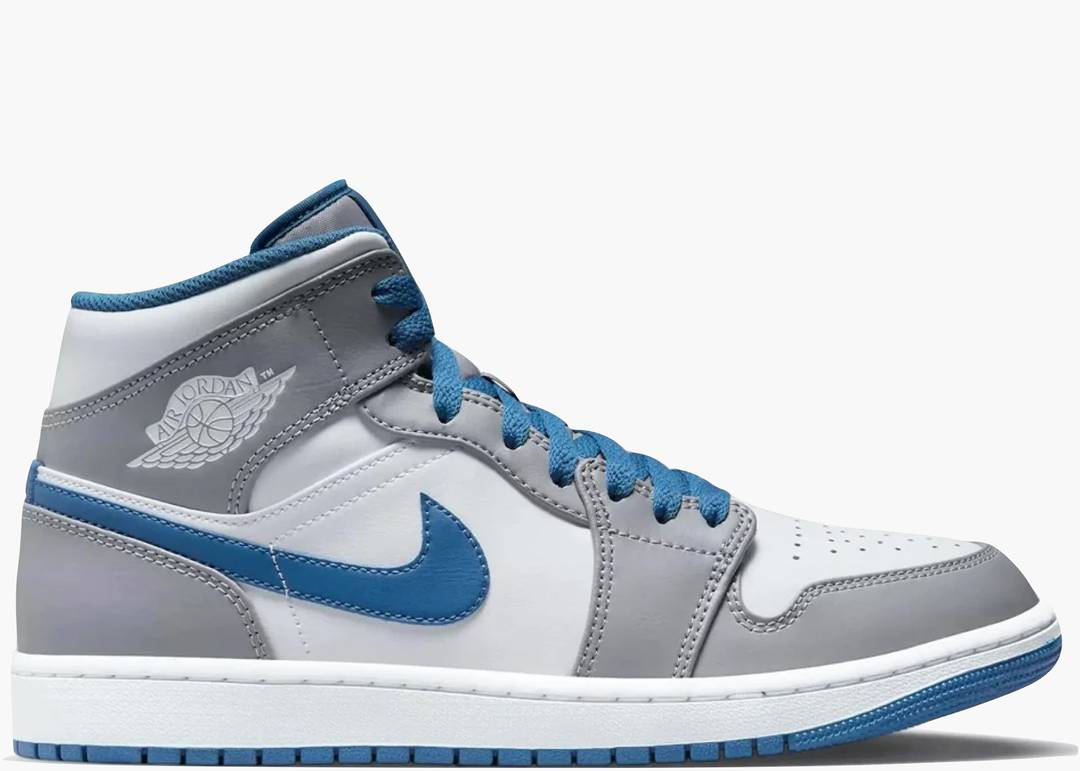 Jordan 1 Mid True Blue Cement 