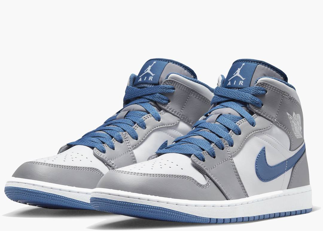 Jordan 1 Mid True Blue Cement 