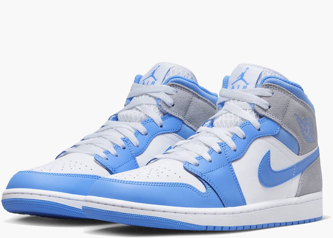 Jordan 1 Mid University Blue Grey