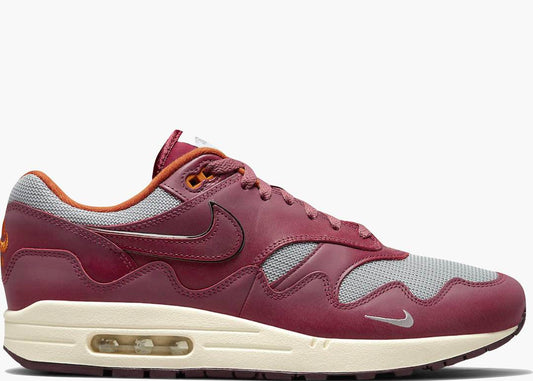 Air Max 1 Patta Waves Rush Maroon