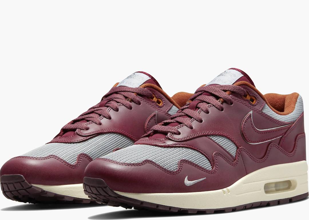 Air Max 1 Patta Waves Rush Maroon