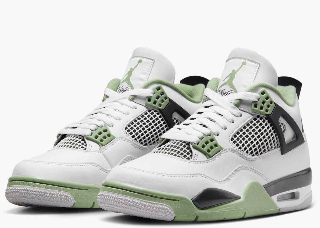 Jordan 4 Retro Oil Green Seafoam 