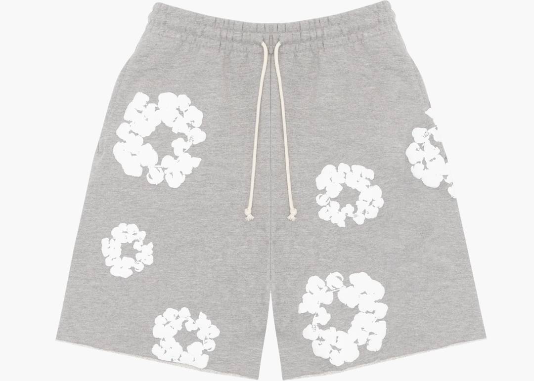 Denim Tears The Cotton Wreath Shorts Grey