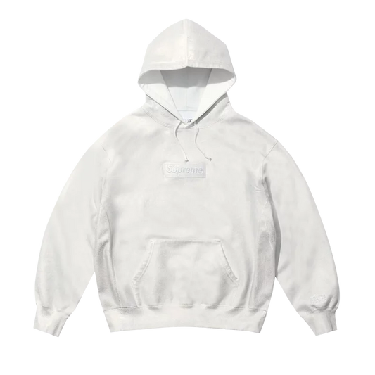 Supreme MM6 Maison Margiela Foil Box Logo Hooded Sweatshirt White