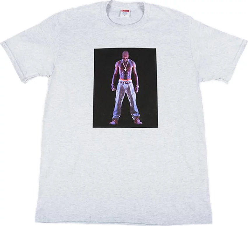 Supreme Tupac Hologram Tee Ash Grey